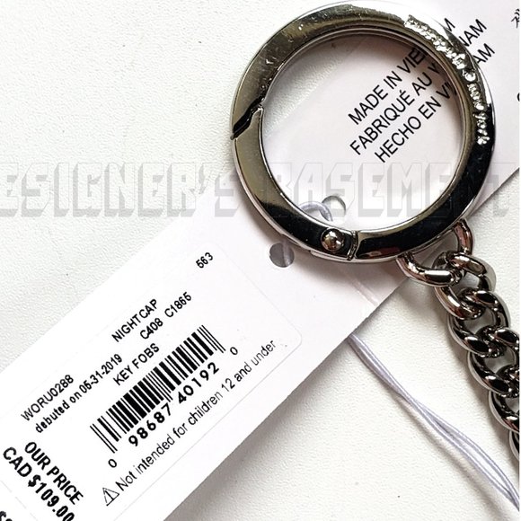 KATE SPADE hearts Nightcap OWL Key Fob Ring CHARM - Picture 3 of 4